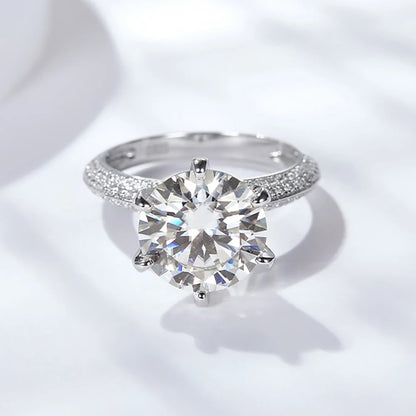 Eternal Sparkle 6 Prongs Moissanite Engagement Ring