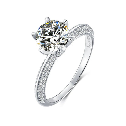 Eternal Sparkle 6 Prongs Moissanite Engagement Ring